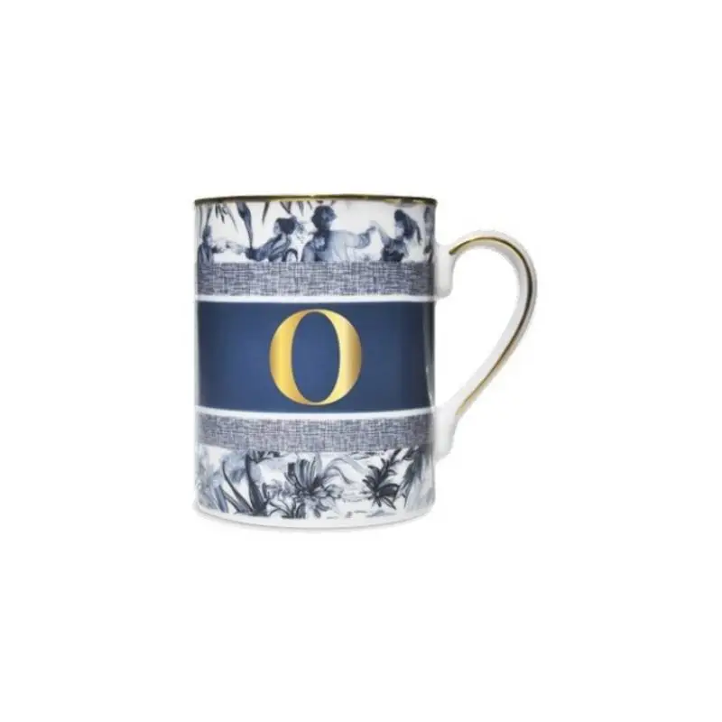 Alphabet – Mug Lettera O in Porcellana Blu | Baci Milano Soddisfatti O Rimborsati
