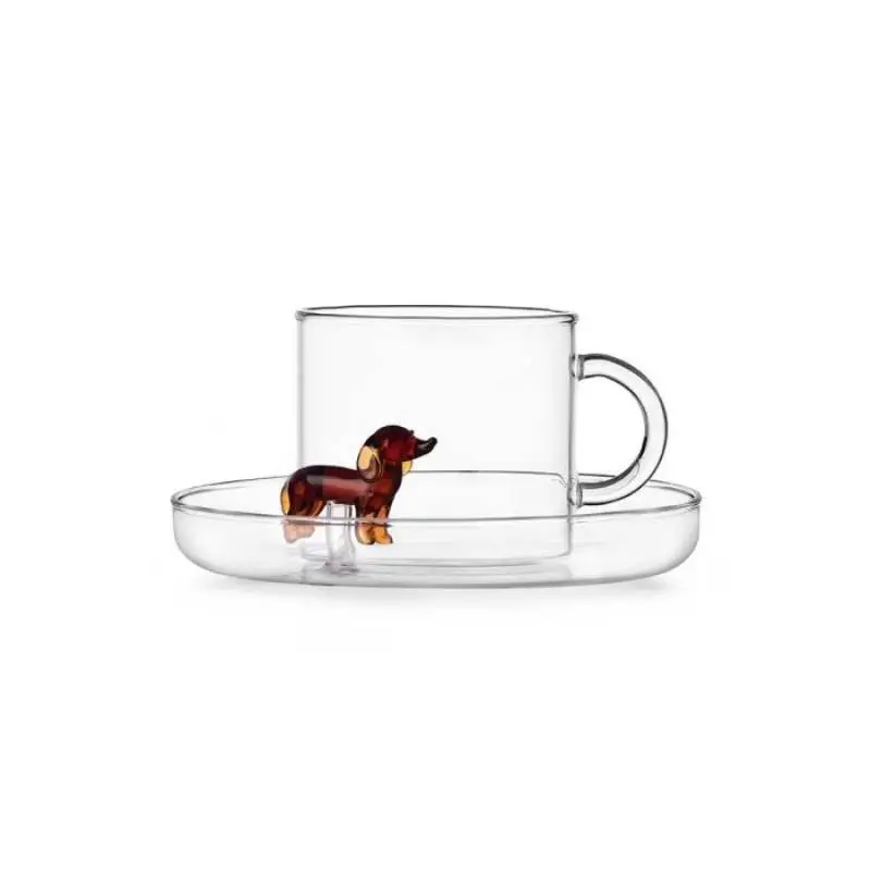 Compra Oggi Stesso Tazza da Tè con Piattino Bassotto Dogs in Vetro Borosilicato – Ichendorf Milano