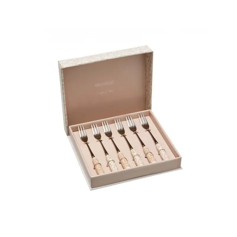Prezzo Basso FORCHETTINA CAMPO AI FIORI SET 6 PZ INOX C/MANIC