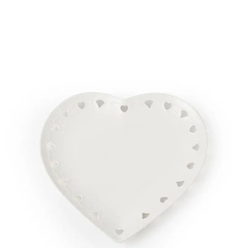 Affare PIATTO CUORE PORCELLANA TRAF.25CM