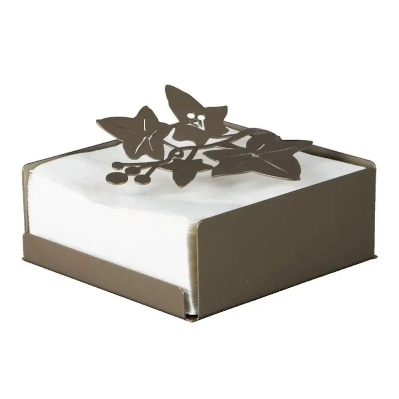 Prezzo Conveniente Portatovaglioli Edera Bronzo Arti e Mestieri | Design Elegante Tavola