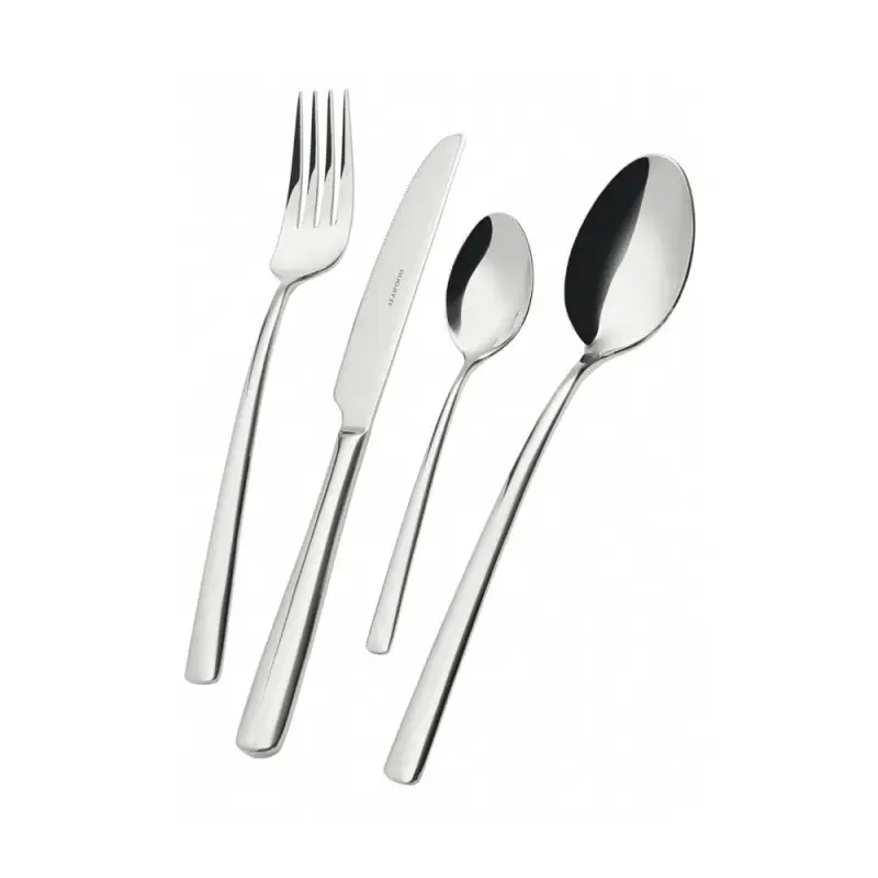 Offerta Limitata Set Posate Metropolis Bugatti 24 Pezzi con Scatola Gallery – Acciaio Inox Lucido Design Moderno