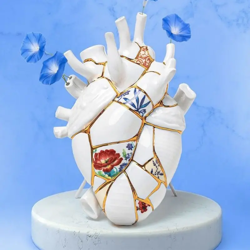 Love in Bloom Kintsugi – Vaso Cuore di Design Seletti Prezzo Di Fabbrica
