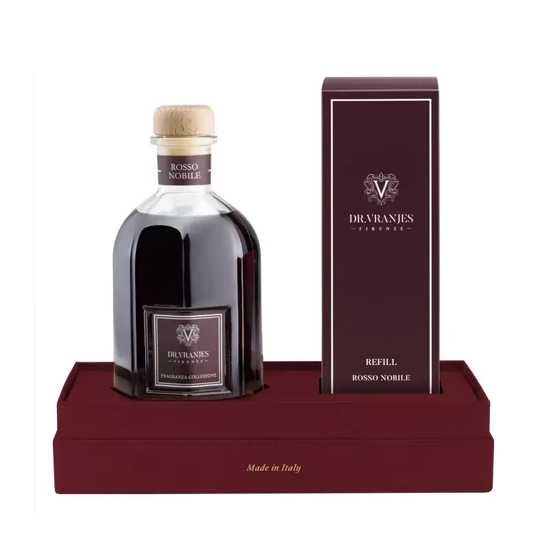 Gift Box Fragranza Ambiente 500 ml & Ricarica 500 ml – Rosso Nobile | Dr. Vranjes Firenze Sconto