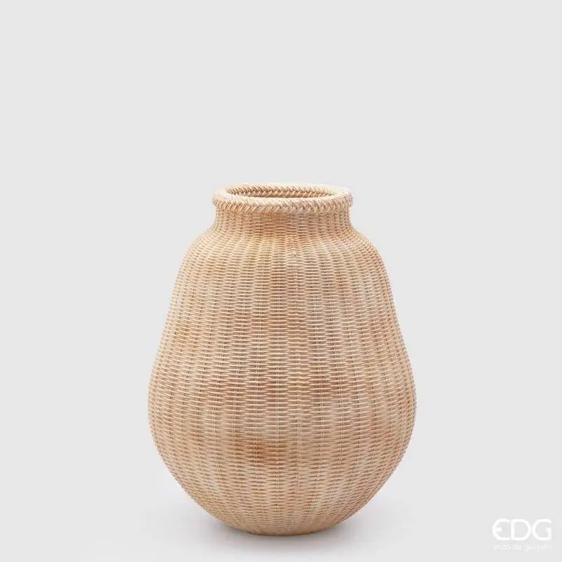 Offerta Speciale Vaso Intreccio Hazelnut Waterproof in Poliresina – 56 cm – EDG