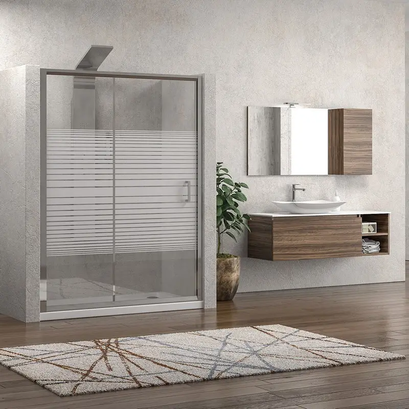 Box doccia un lato 130cm cristallo serigrafato altezza 180cm K410N Prezzo Basso