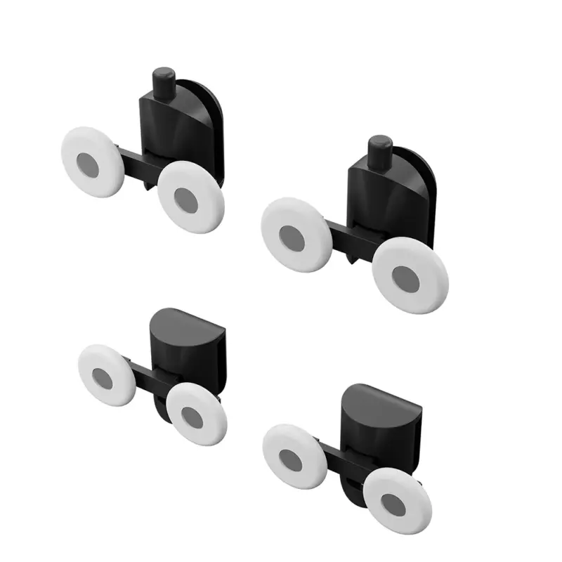 Offerta Speciale Set di roller neri per box doccia modello Willis