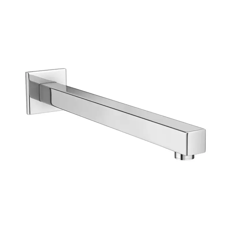 Di Tendenza Braccio doccia quadrato in ottone cromato 35 cm