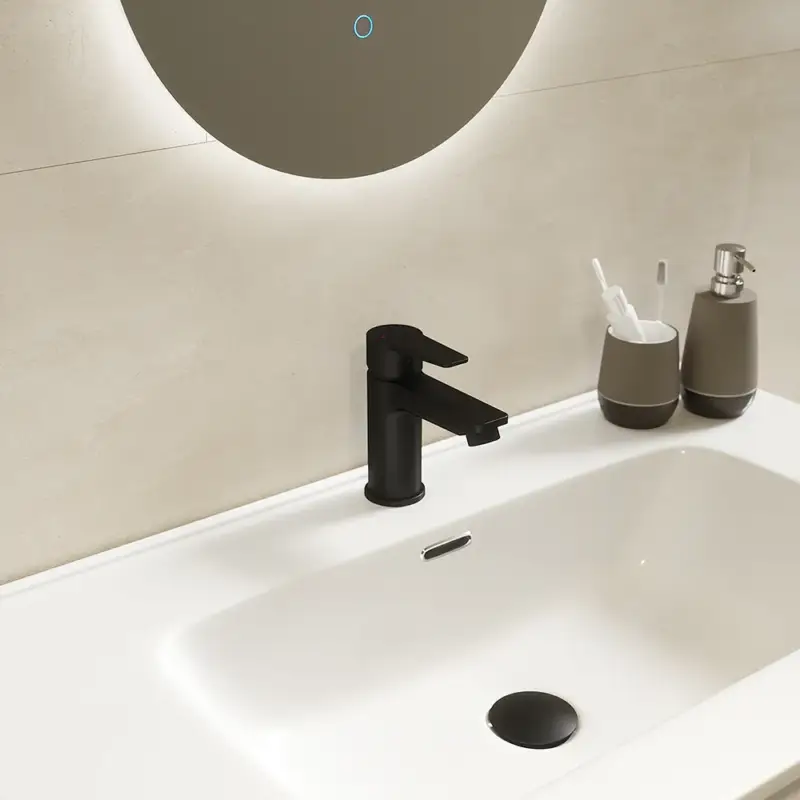 Prezzo Ridotto Miscelatore lavabo senza scarico nero opaco | Jane