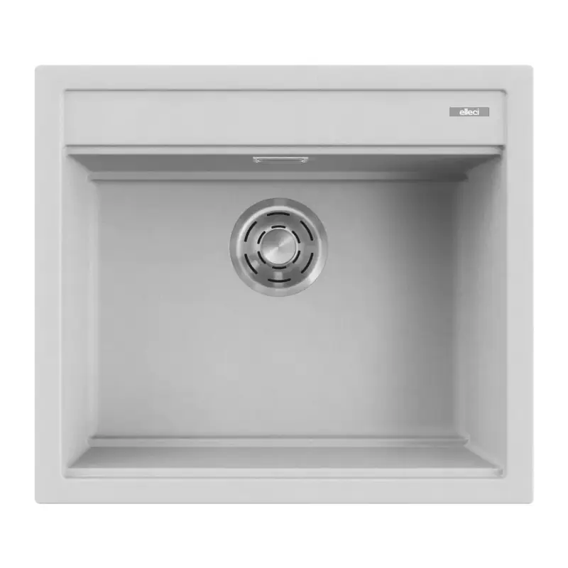 Vendita Finale Elleci lavello da cucina 1 vasca 57x51cm in granitek nuvola installazione sopratop | Best 105