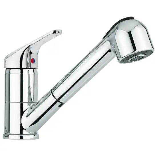 Prezzo Scontato 50 rubinetto cucina monocomando con doccia estraibile finitura cromo