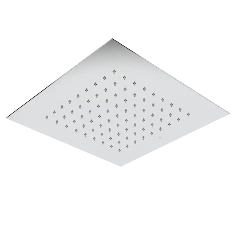 Pagamento Sicuro ANDROMEDA Soffione ad incasso quadro 324x324 in acciaio inox finitura super mirror