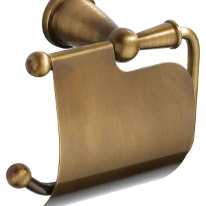 Offerta Lampo ARMONIA portarotolo con coperchio finitura bronzo