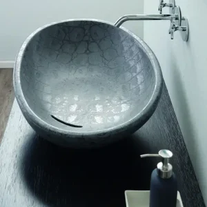 BIKO lavabo d'appoggio finitura caimano dark Promozione Esclusiva