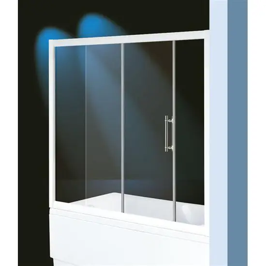 Novità BLOOM BATH Sopravasca finitura bianco 150 cm trasparente (misura 145/150 h.140)
