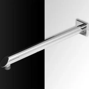 Prezzo Di Fabbrica BRACCIO TONDO 155 Braccio tondo a muro L. 400x25 in acciaio inox finitura super mirror