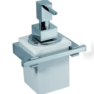 Ultimissimo Modello CUBE Porta dosatore vetro bianco