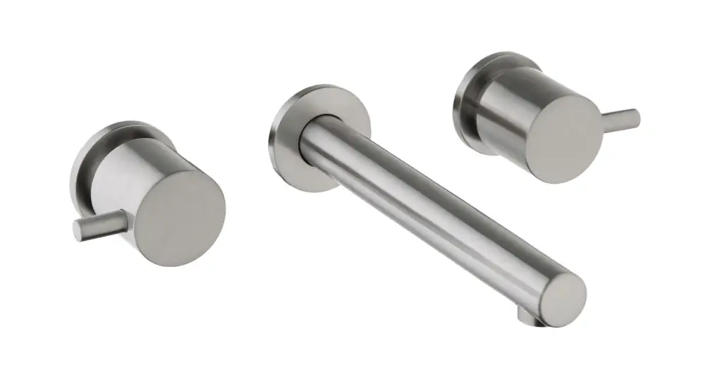 DMB Incasso lavabo 3 fori inox 316L bocca cm.21 finitura pvd nero Spedito Oggi
