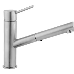 DMB Miscelatore monocomando lavello inox 316L docceta estraibile finitura pvd nero Offerta Del Giorno