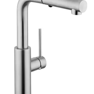DYLAN Miscelatore monocomando lavello inox 316L docceta estraibile finitura pvd oro Subito Disponibile