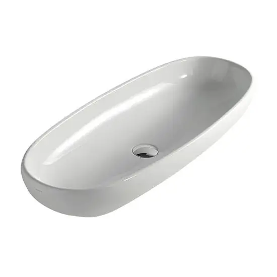 Promozione EL 1.2 lavabo cm 87 ciotola ovale da appoggio finitura ardesia