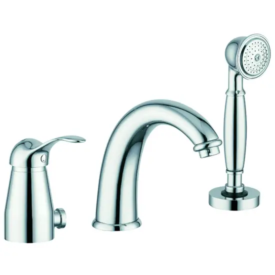 MIRO' rubinetto monocomando bordo vasca 3 fori finitura cromo-oro Saldi