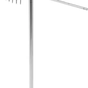 Sconto MT Piantana in ottone cromato con due griglie semicircolari + porta salviette