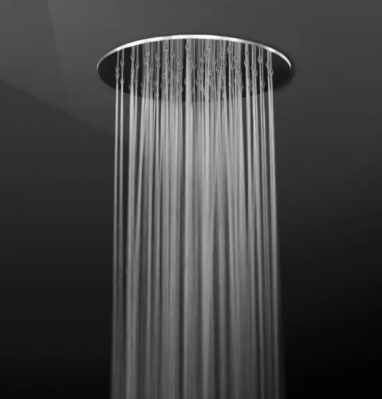 Prezzo Basso NEPAL 107 Soffione tondo saldato diam. 200 getto a pioggia in acciaio inox finitura super mirror