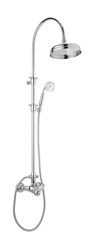 NEW OLD Colonna doccia completa di miscelatore doccia esterno finitura cromo oro Esclusivo