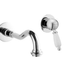 Ultime Pezzi NEW OLD Monocomando lavabo a muro con canna mm 160 finitura bronzato