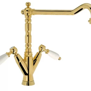 A Buon Prezzo QUEEN Monoforo lavello cucina finitura ottone lucido