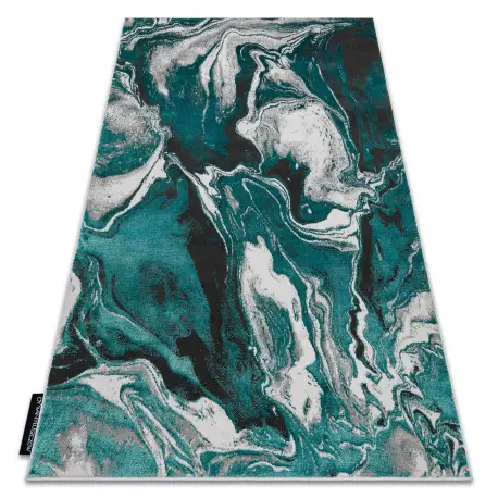 Tappeto DE LUXE moderno 622 Astrazione - Structural verde / antracite Occasione
