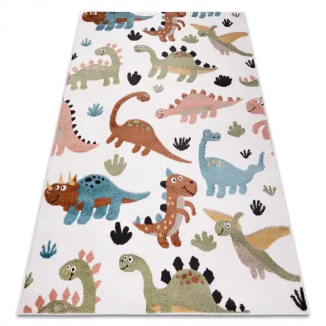 Promozione Tappeto FUN Dino per bambini Dinosauri crema
