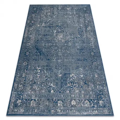 Ordina Subito Tappeto in lana NAIN Ornamento, telaio, vintage 7599/51611 blu / beige