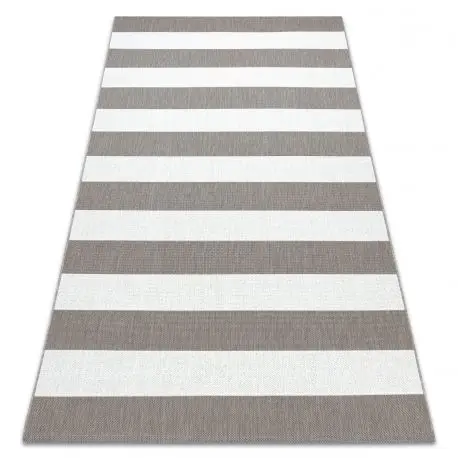 Reso Gratuito Tappeto SIZAL FLAT 48644686 Strisce bianca beige
