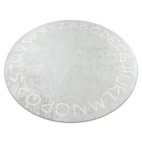 Tappeto lavabile ANDRE 2394 cerchio, Alfabeto antiscivolo grigio - PRODOTTO DI SECONDO GRADO Bestseller