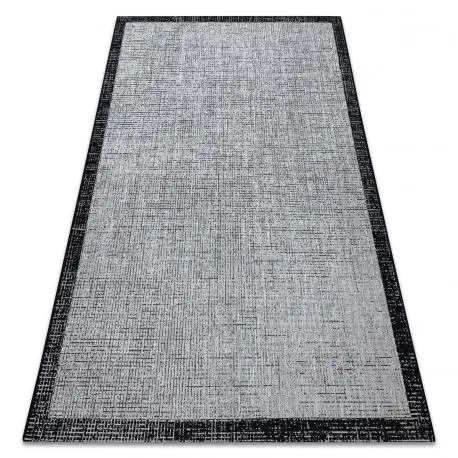 Affare TAPPETO DI SPAGO SIZAL FLOORLUX 20401 Telaio argento / nero