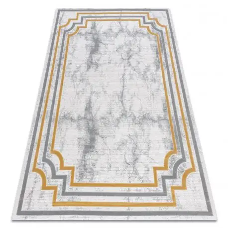 Novità Tappeto ACRILICO VALS 0W9999 H03 48 Marmo greco avorio / giallo