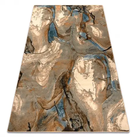 Tappeto di lana OMEGA Jaspis Astrazione azzurro Ordina Subito