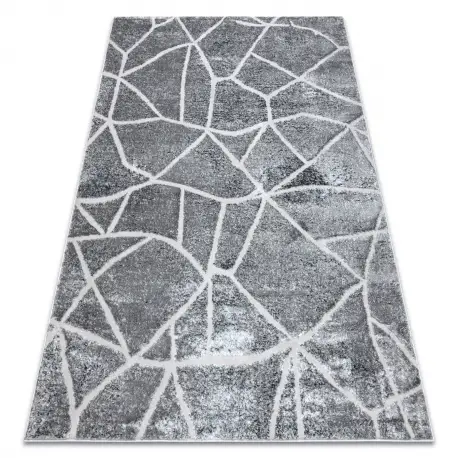 A Buon Prezzo Tappeto MEFE moderno 2783 Marmo - Structural due livelli di pile grigio scuro