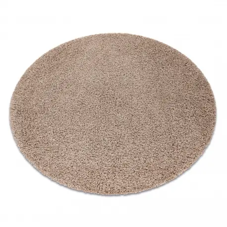 Ultimissimo Modello Tappeto SOFFI cerchio shaggy 5cm beige