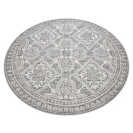 Compra Adesso Tappeto DI SPAGO SIZAL LOFT 21193 BOHO Cerchio avorio/argento/taupe