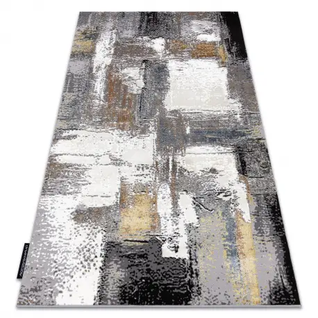 Ultima Occasione Tappeto DE LUXE moderno 633 Astrazione - Structural crema / oro
