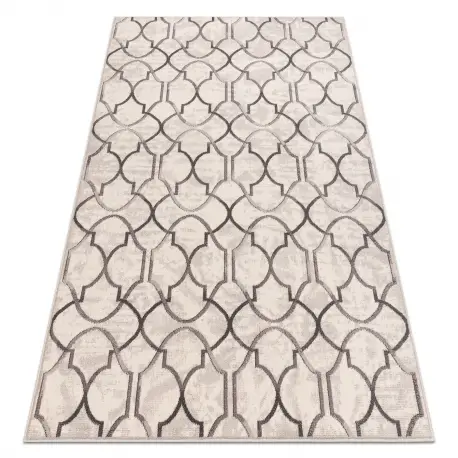 Economico Tappeto Lana ANGEL 7905 / 52022 Traliccio marocchino beige / grigio