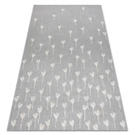 A Buon Prezzo Tappeto DI SPAGO SIZAL FLAT 48779/637 Kwiatuszki grigio crema