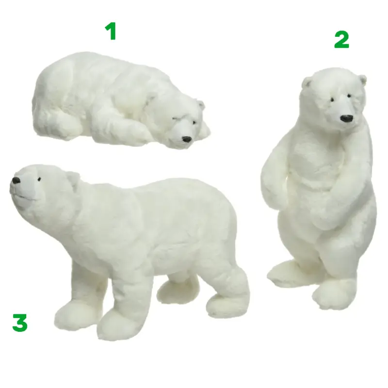 Orso polare varie pose grande Prezzo Di Fabbrica