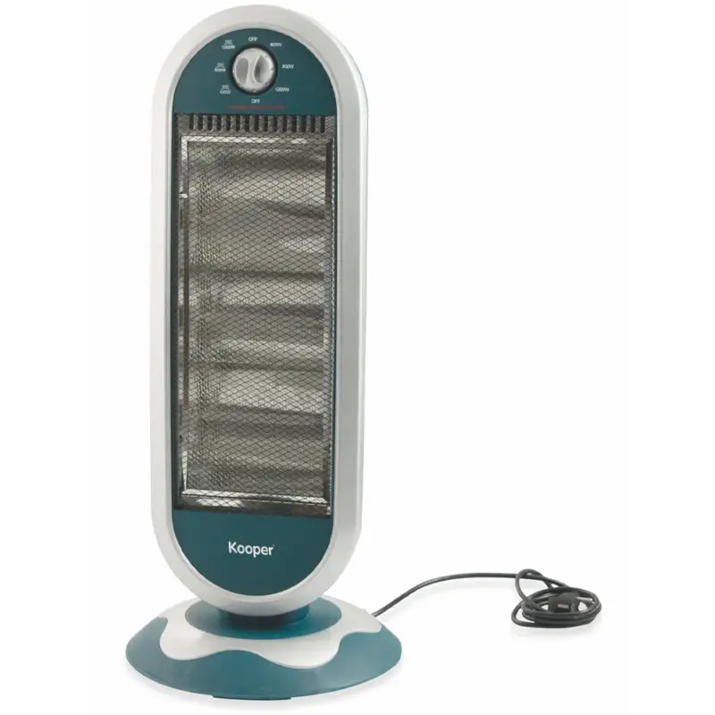 Offerta Del Giorno Stufa elettrica basso consumo alogena 1200 W oscillante 3 elementi caldobagno