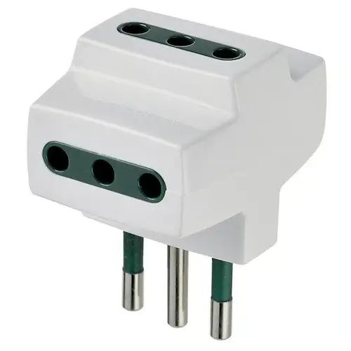 Adattatore multiplo S11+3P11 bianco Consegna Rapida