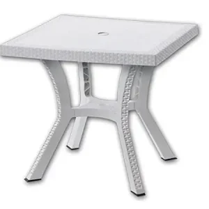 TAVOLO MODELLO GASTONE COLORE BIANCO 60 X 60 X 70 CM - DIMAPLAST PAS096BI Compra Adesso