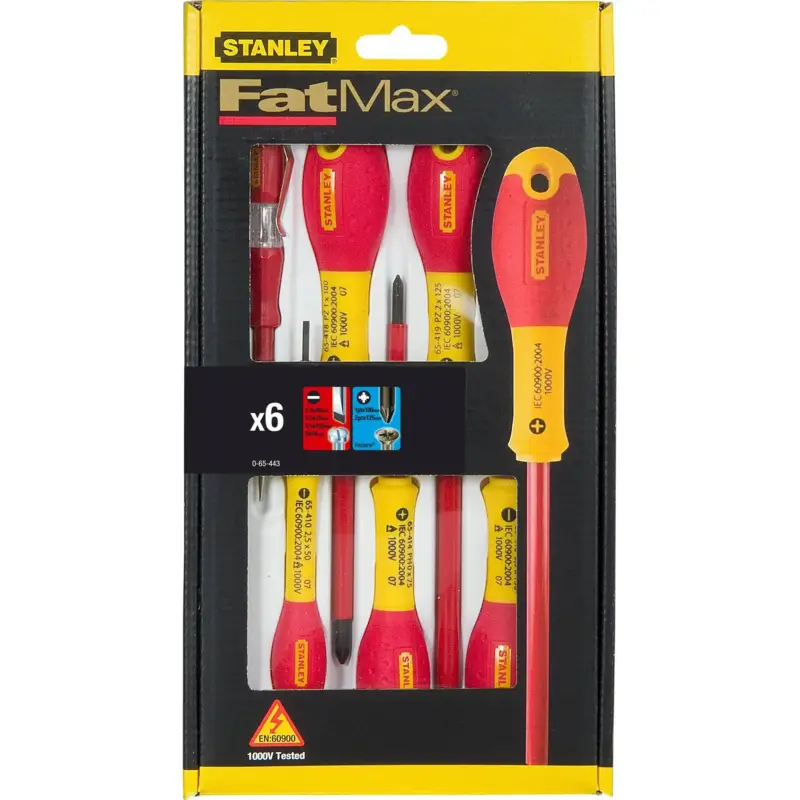 Stanley Set 6 giraviti Fat Max isolati Pagamento Sicuro
